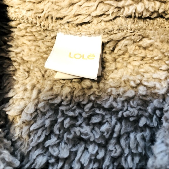 Lole  Size Small Half Zip Teddy Pullover Sherpa Tan Sweater - Picture 5 of 13